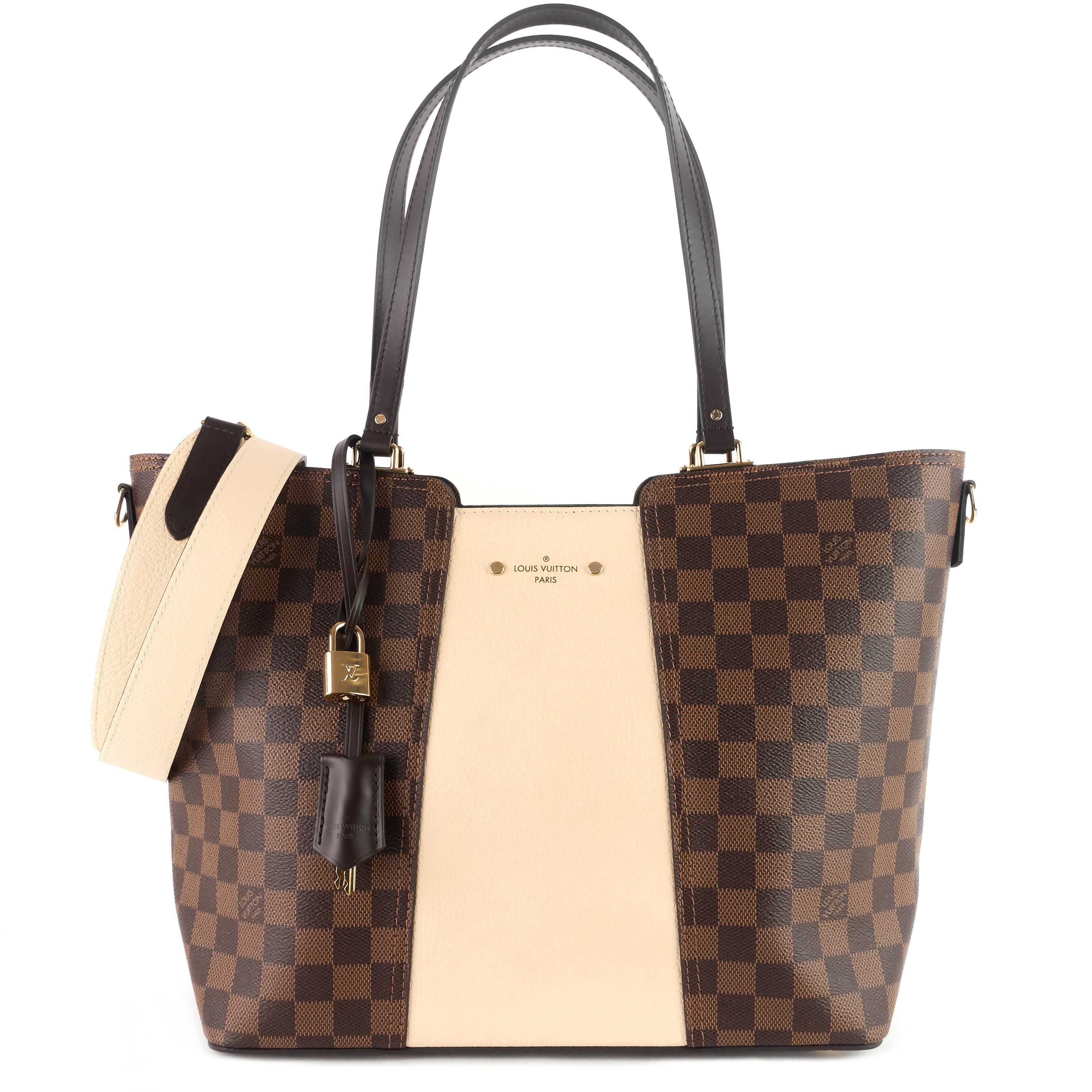 Louis Vuitton - Jersey Damier Ebene Canvas Taurillon Noir