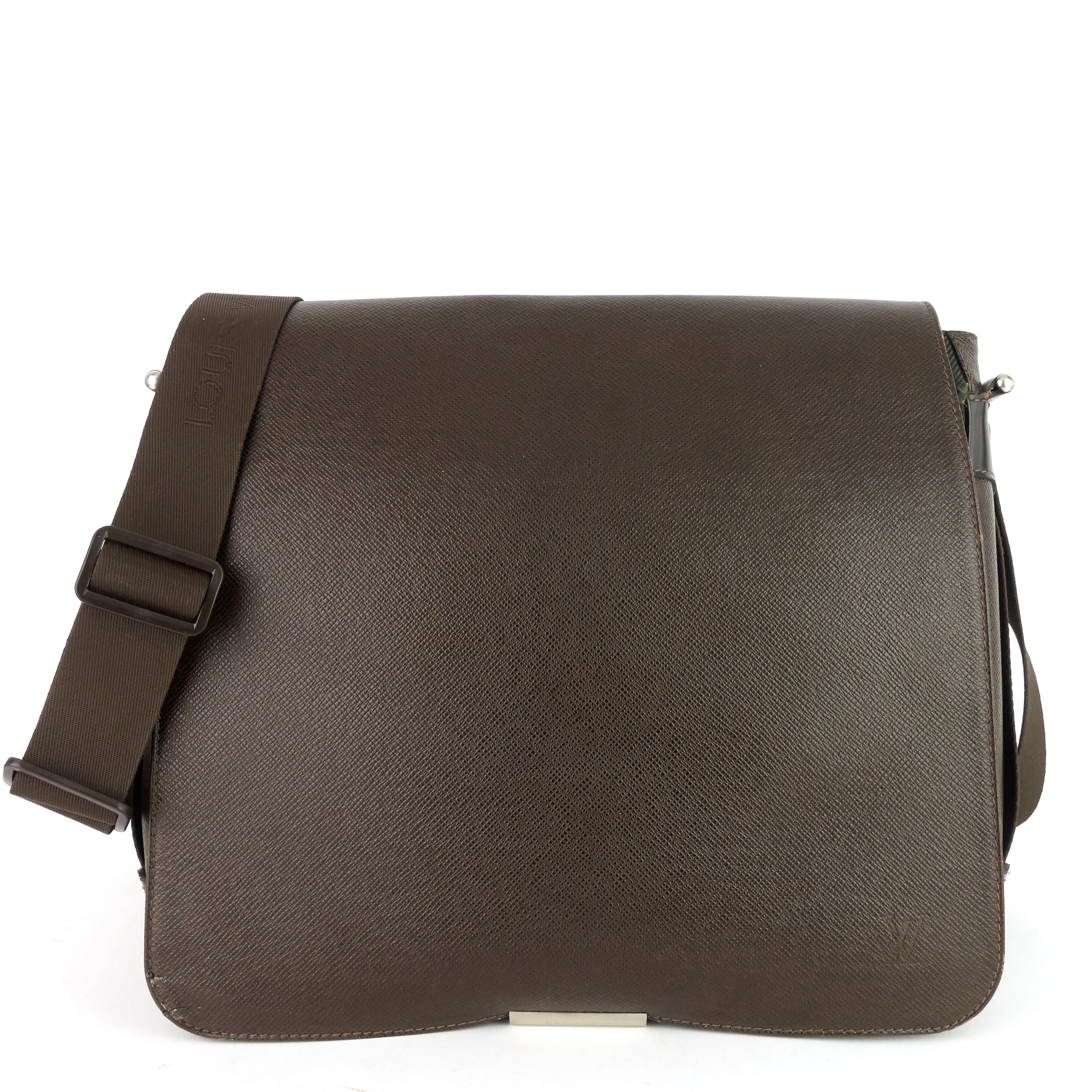 Louis Vuitton Grizzli Taiga Leather Roman MM Messenger Bag
