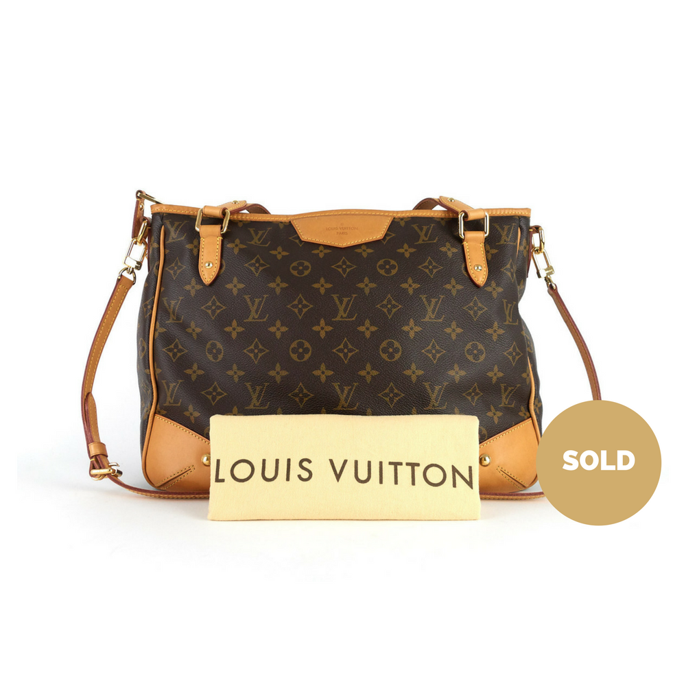 Louis Vuitton Estrela mm Monogram Canvas Shoulder Bag Brown