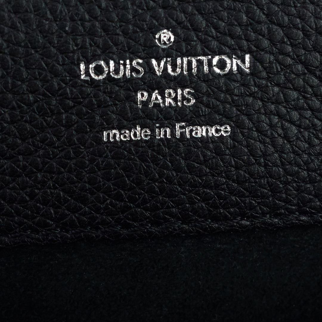 LOUIS VUITTON Soft Calfskin Pins My Lockme Mini Backpack Black 1262828