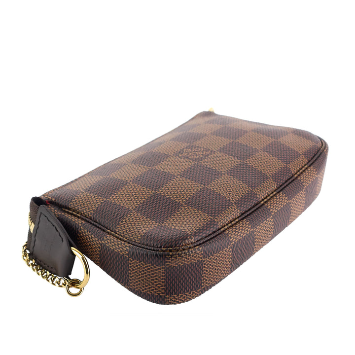 Pochette Accessoires Mini Damier Ebene Canvas Bag