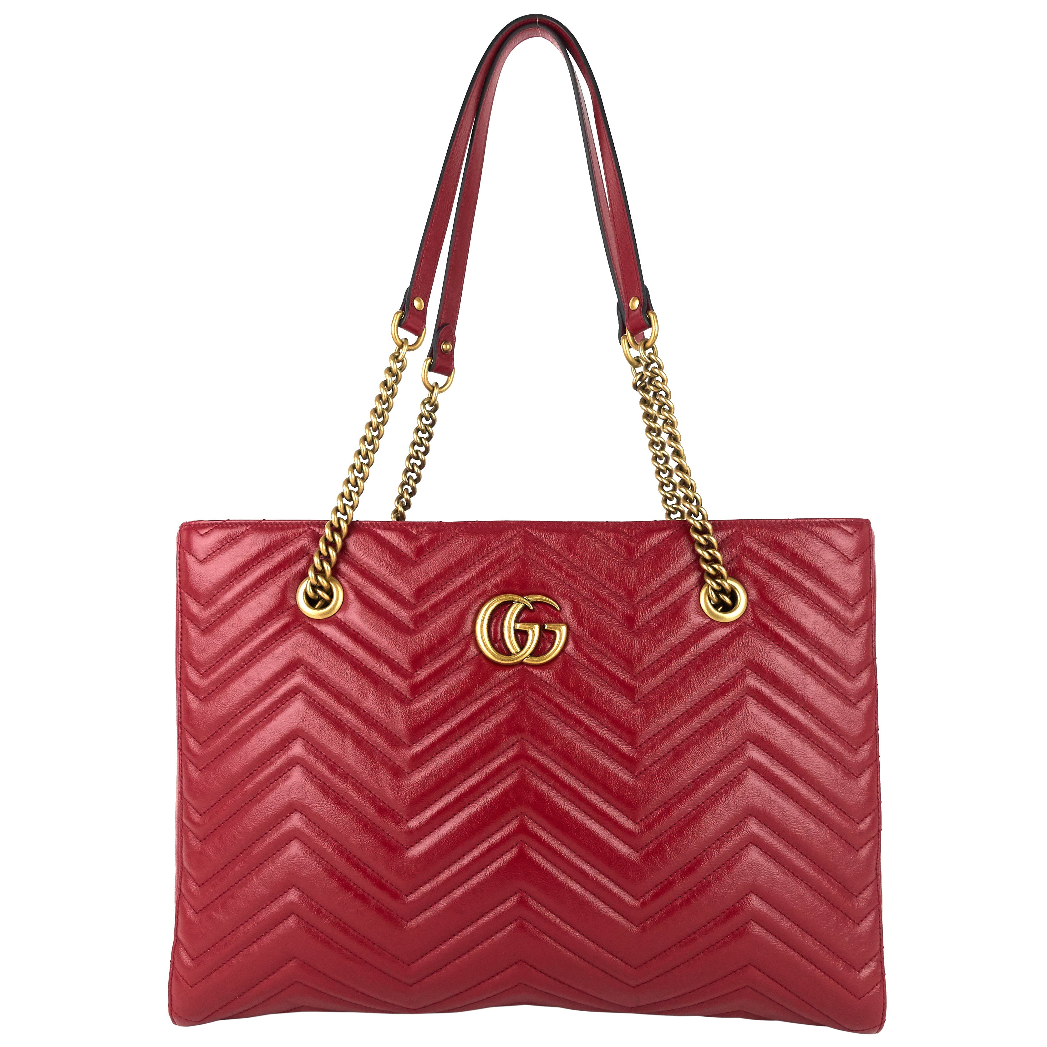 GG Marmont Medium Matelasse Leather Tote Bag Poshbag Boutique