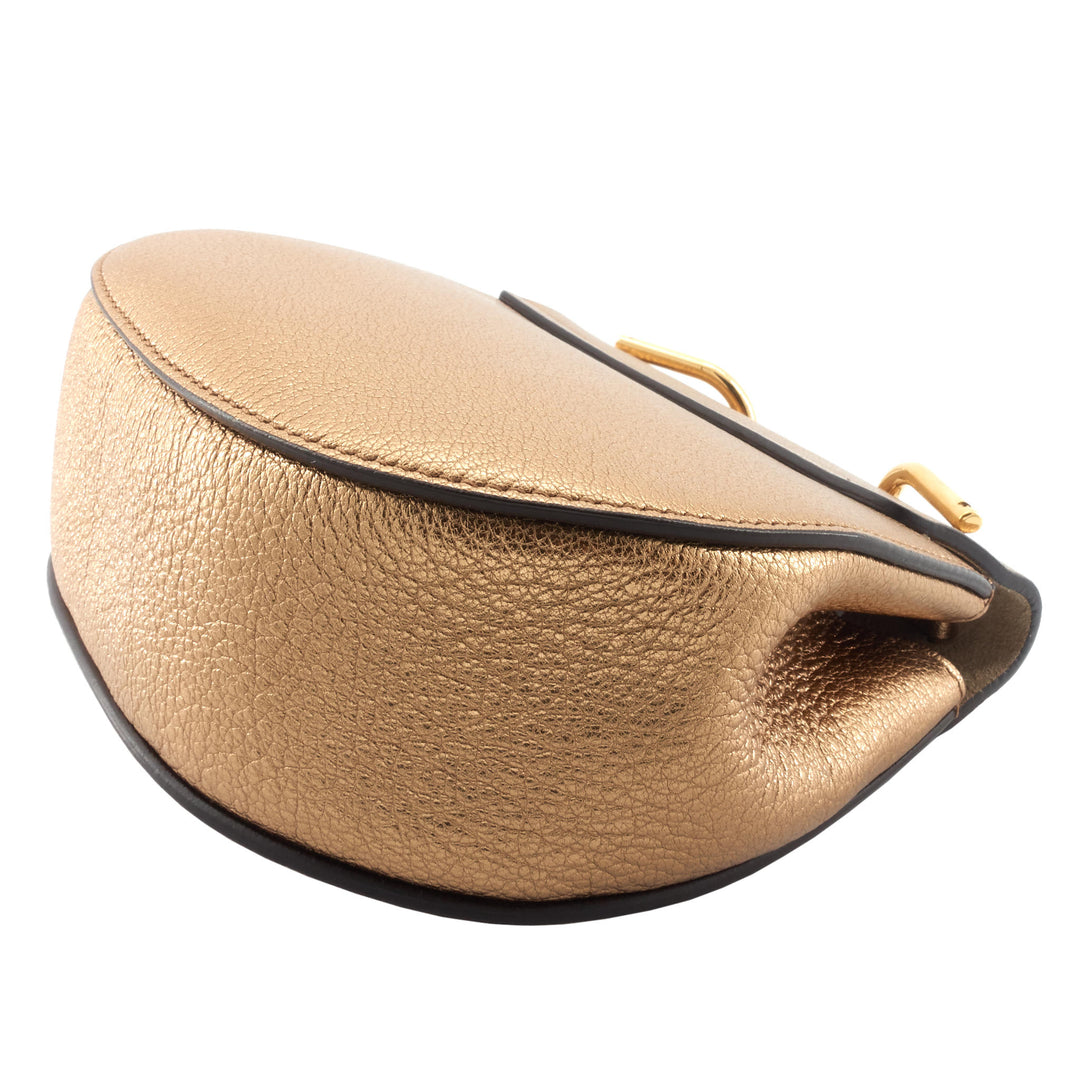 Drew Mini Metallic Goatskin Leather Bag