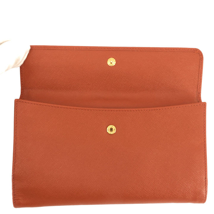 Continental Logo Saffiano Leather Wallet