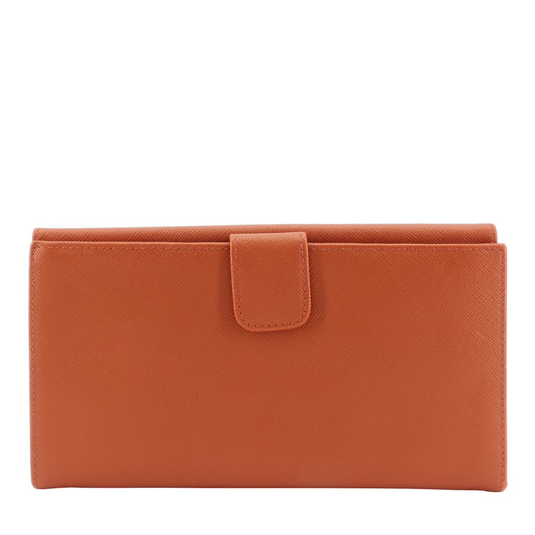 Continental Logo Saffiano Leather Wallet