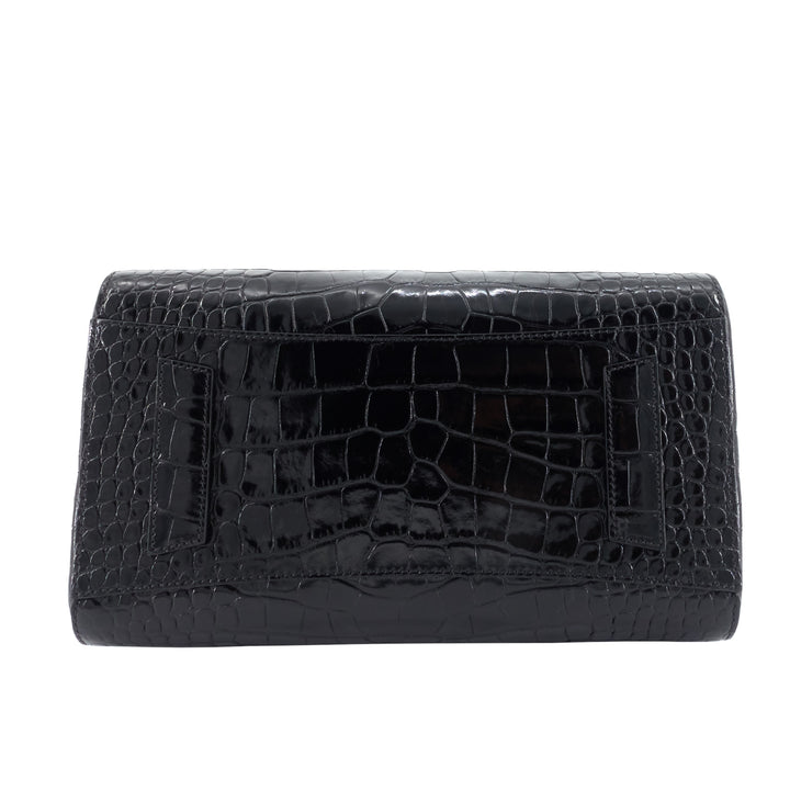 Antigona Small Crocodile Embossed Leather Bag