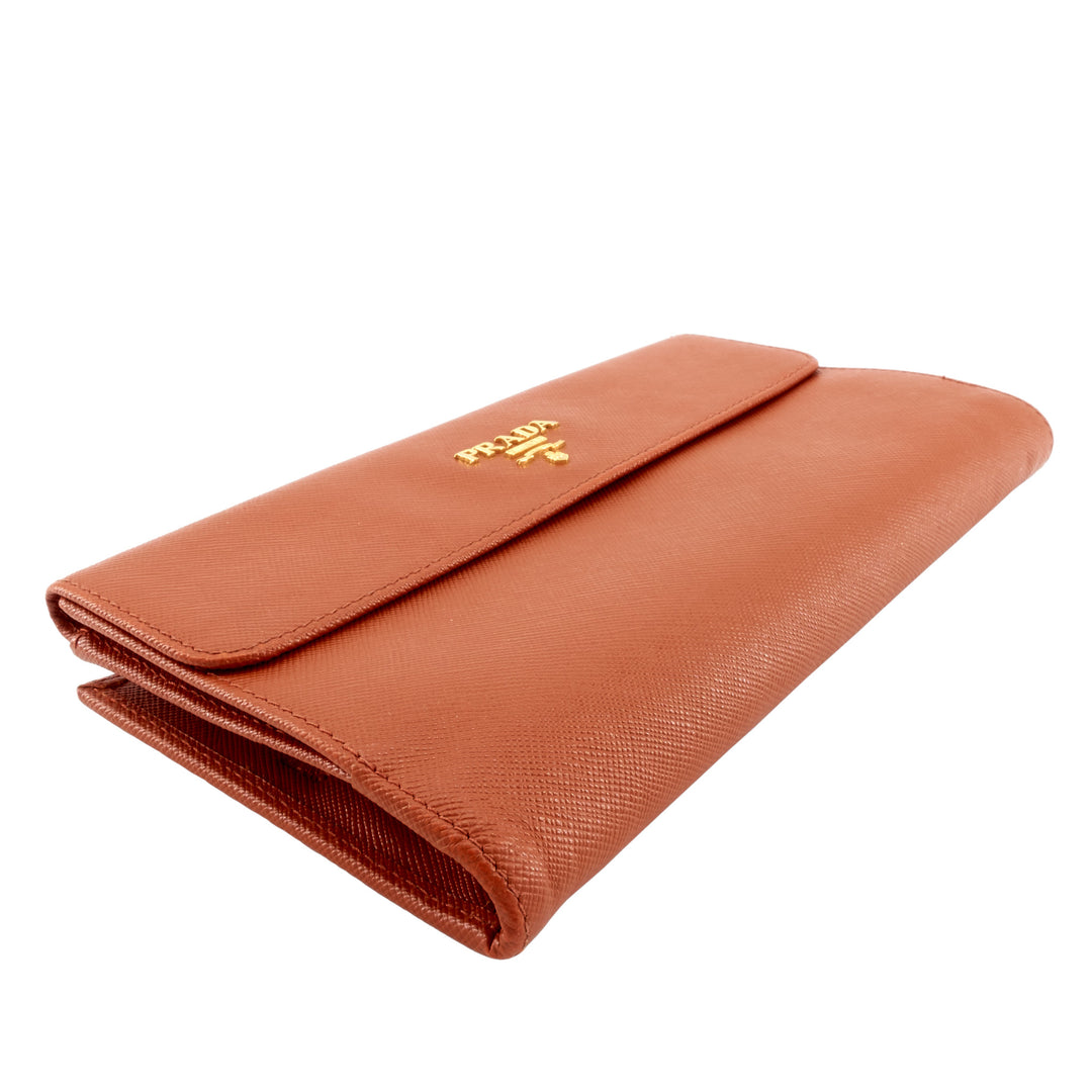 Continental Logo Saffiano Leather Wallet