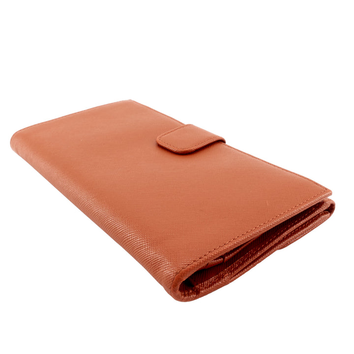 Continental Logo Saffiano Leather Wallet