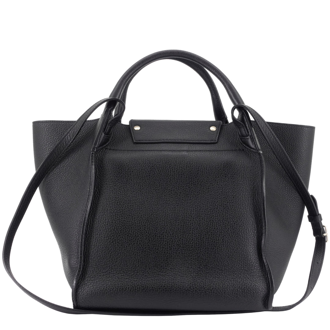 Big Bag Small Pebbled Calfskin Leather Bag