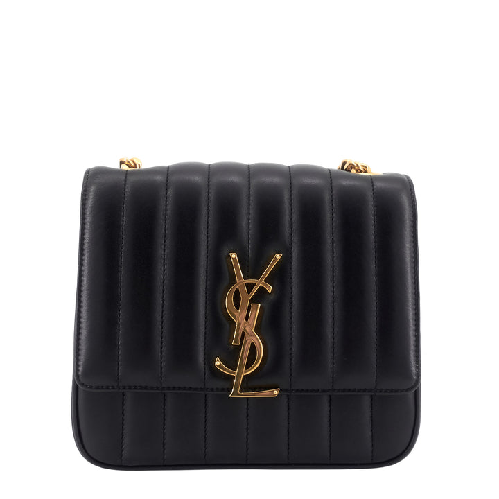 Vicky Medium Monogram Leather Crossbody Bag