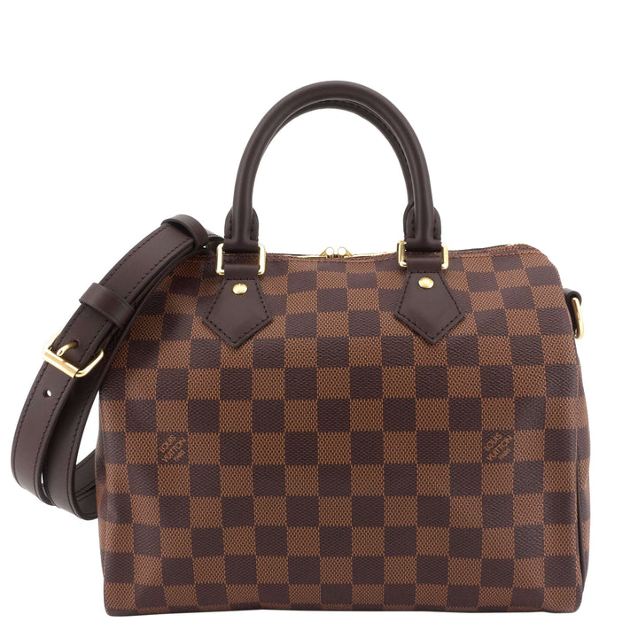 Speedy 25 Bandoulière Damier Ebene Canvas Bag