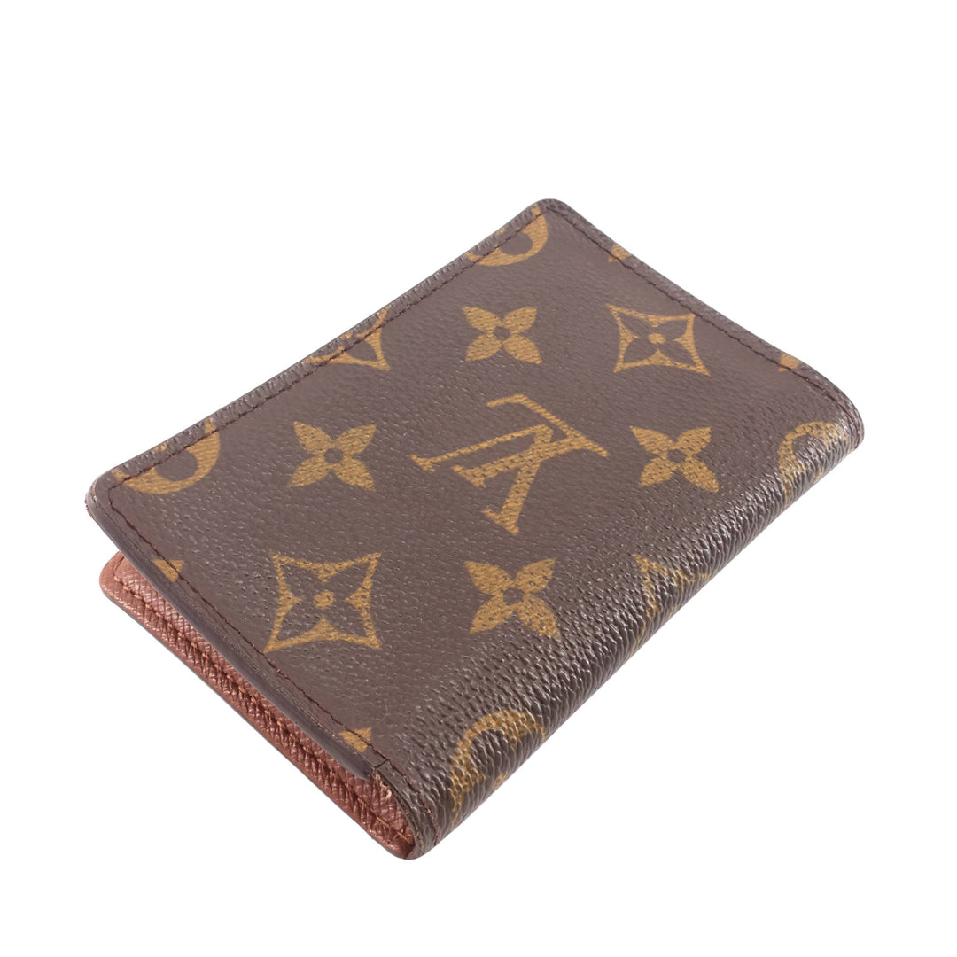 Monogram Canvas Pocket Organizer and Card Holder