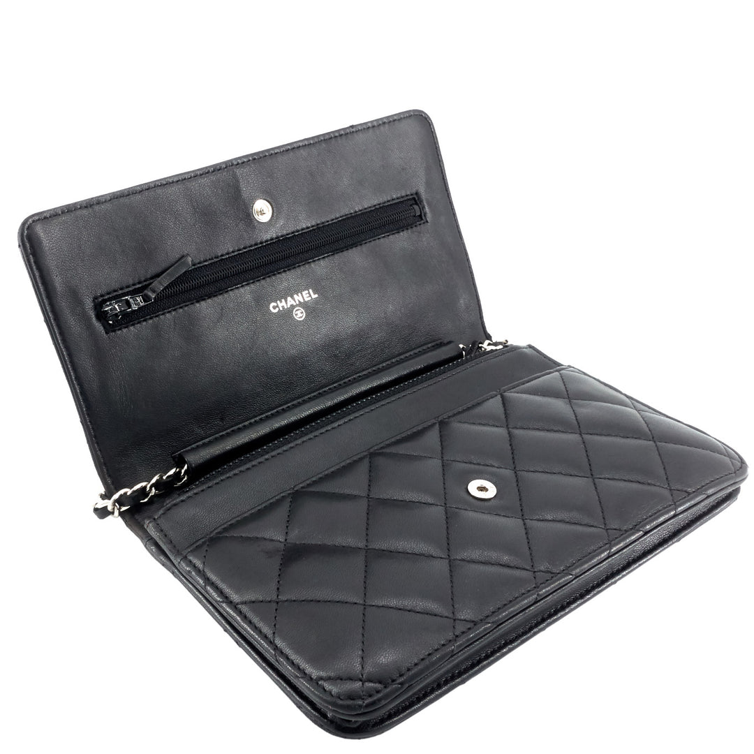 Lambskin Leather Wallet on Chain Bag