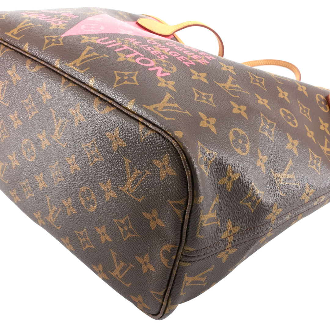 Neverfull MM Cities V Monogram Canvas Tote Bag