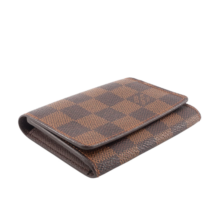 Damier Ebene Canvas Card Holder