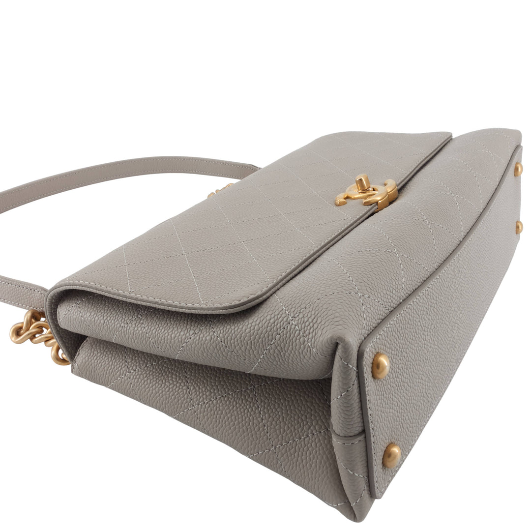 Chic Affinity Medium Caviar Leather Flap Bag