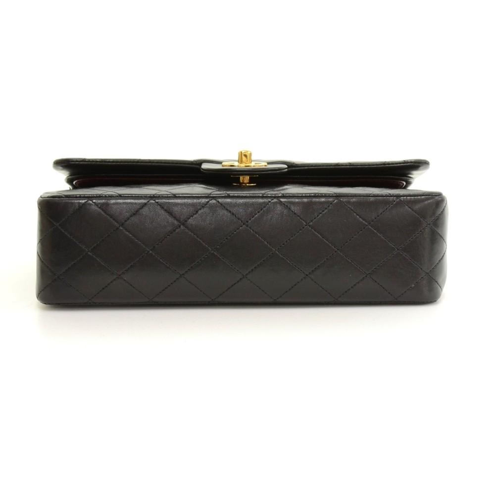 10" double flap shoulder bag