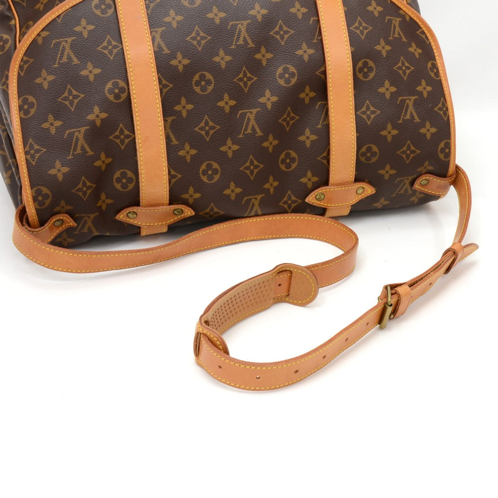 saumur 43 monogram canvas shoulder bag