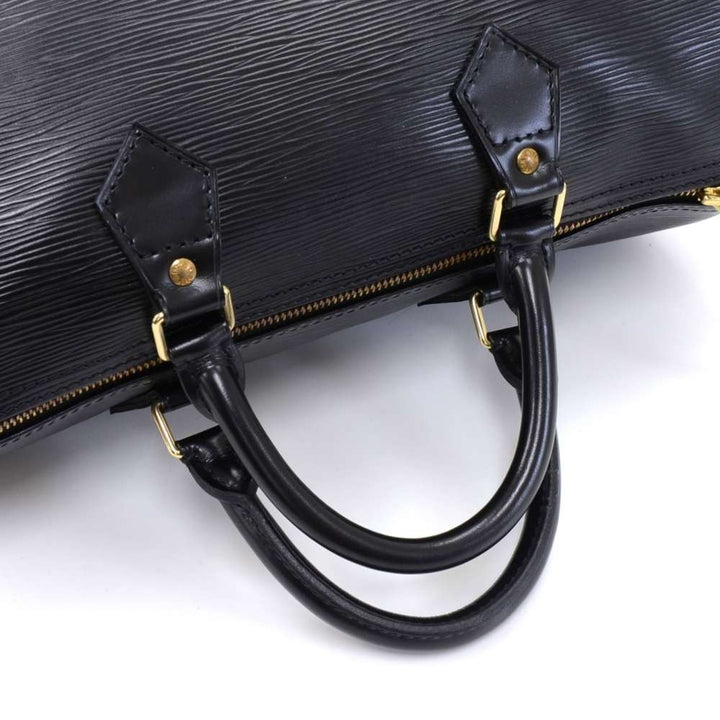 speedy 30 black epi leather city handbag