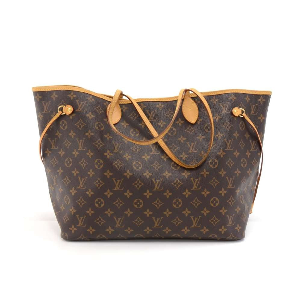 neverfull gm monogram canvas tote bag