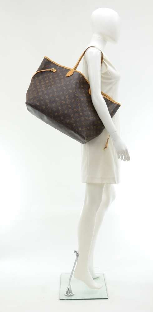 neverfull gm monogram canvas tote bag