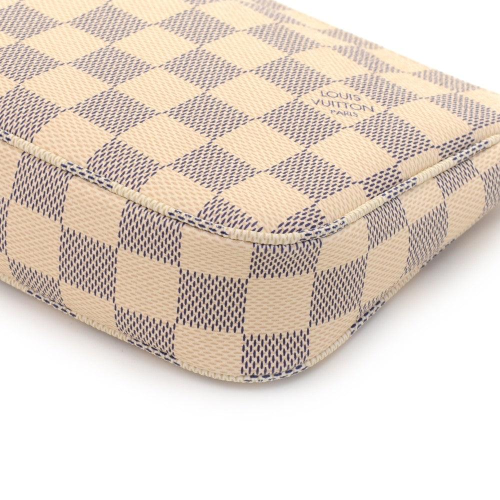Pochette Accessoires Damier Azur Canvas Evening Bag with Strap – Poshbag  Boutique