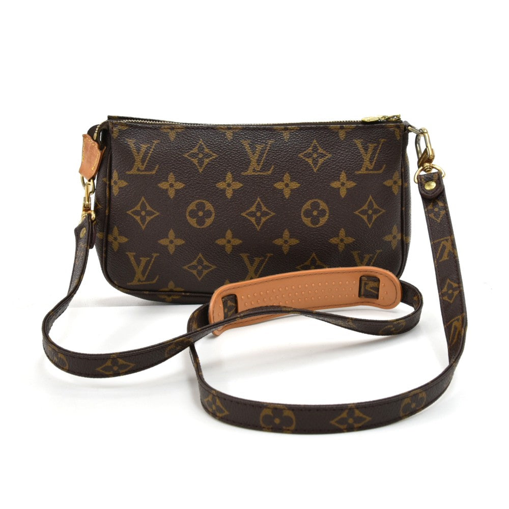 Pochette Accessoires Monogram Canvas Bag with Canvas Strap – Poshbag  Boutique