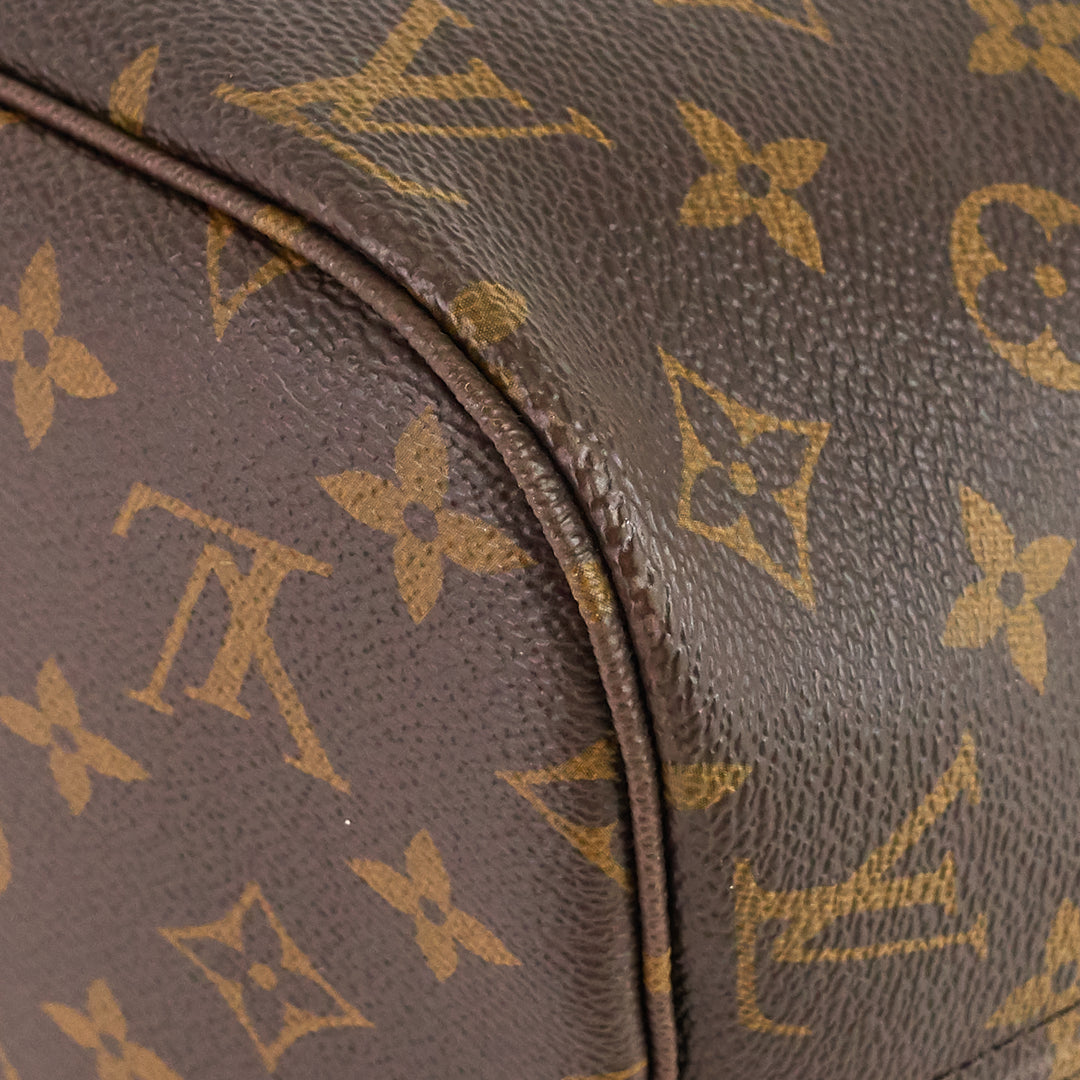 neverfull mm monogram canvas tote bag