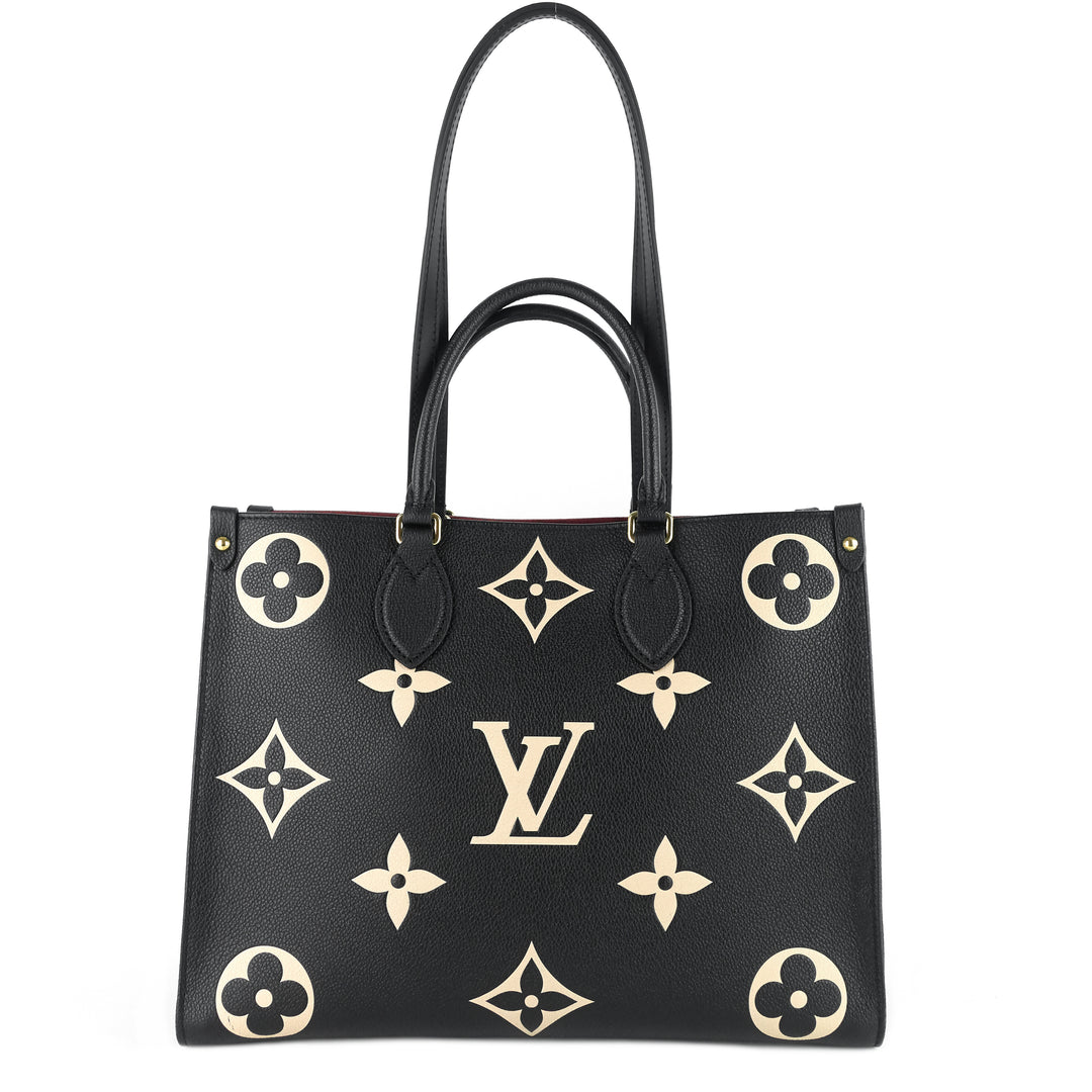 Louis Vuitton Three MM Monogram Empreinte Noir Tote Shoulder Bag M54273