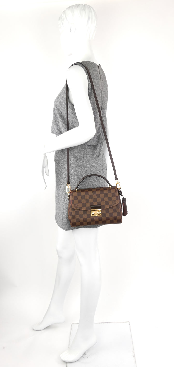 croisette damier ebene canvas bag