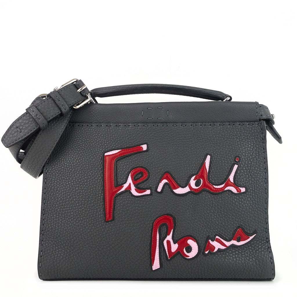 Peekaboo Fit Mini Selleria Leather Patch Bag Poshbag Boutique