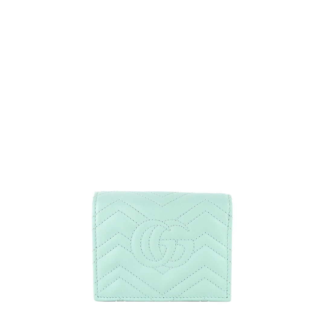 Shop the GG Marmont card case by Gucci. The GG Marmont zippered card case  is completed with a metal ke…