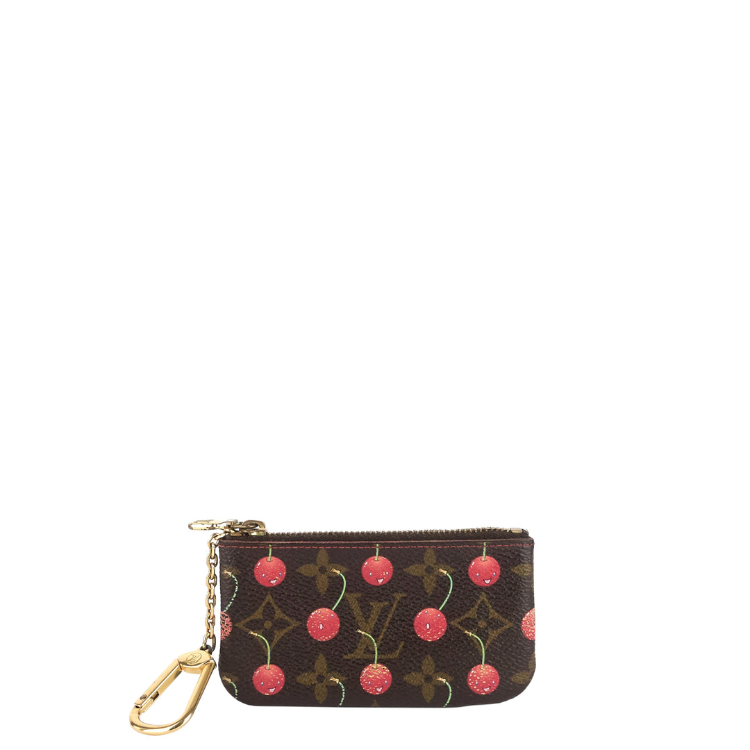 Cerises Monogram Canvas Key Pouch