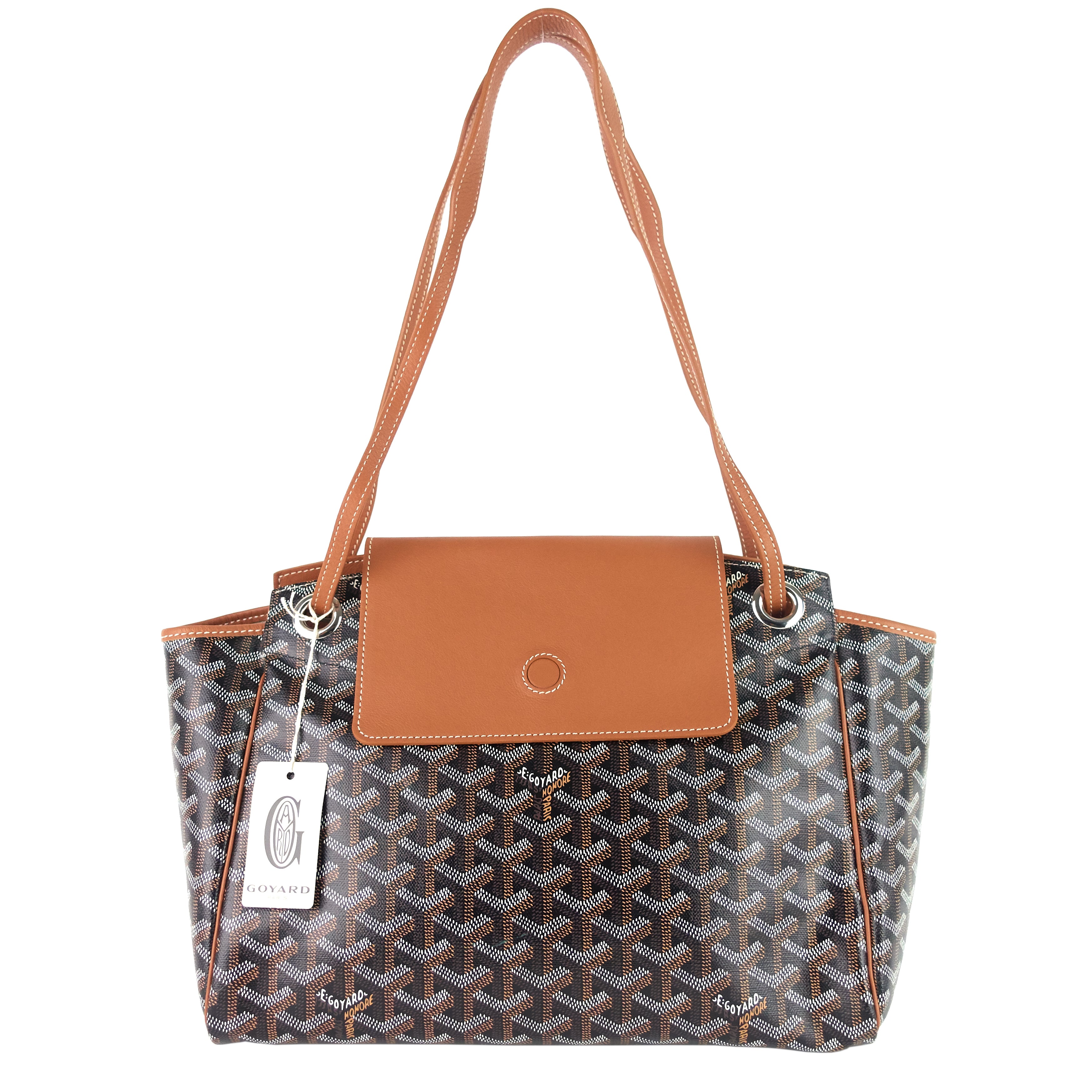 Rouette Goyardine Canvas Soft Tote Bag Poshbag Boutique