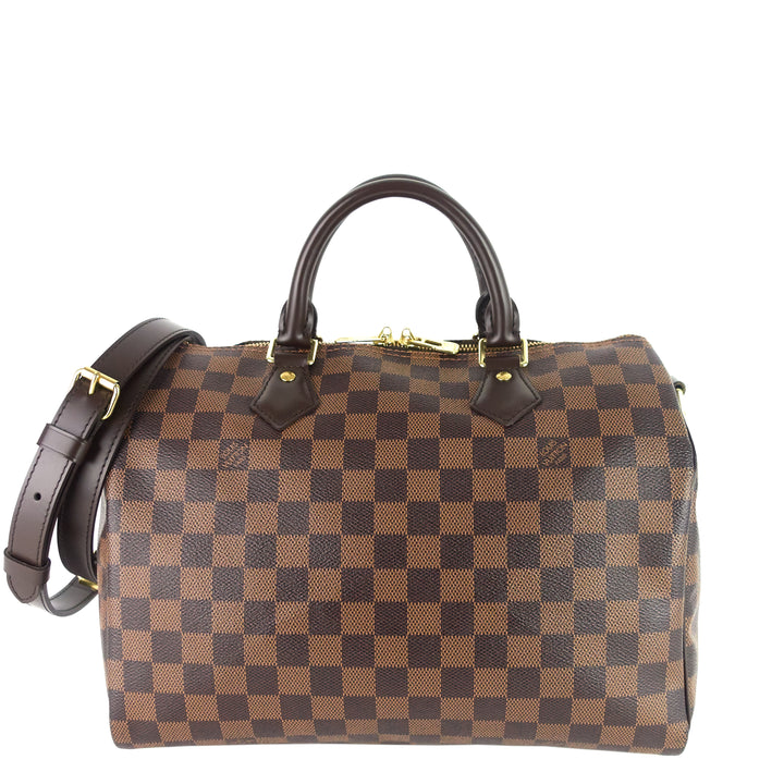 Speedy 30 Bandoulière Damier Ebene Canvas Bag