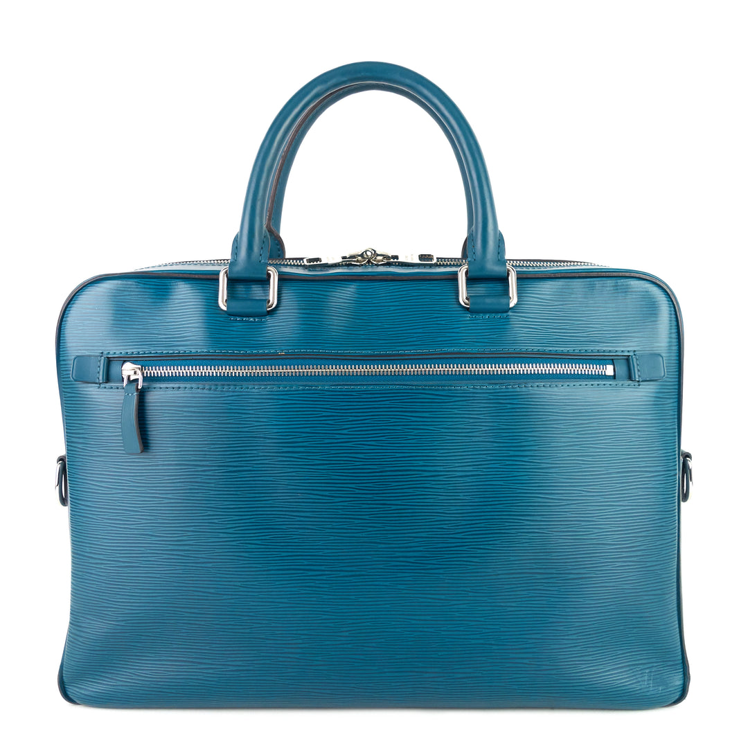 Louis Vuitton Blue Epi Leather Porte-Documents Voyage Briefcase