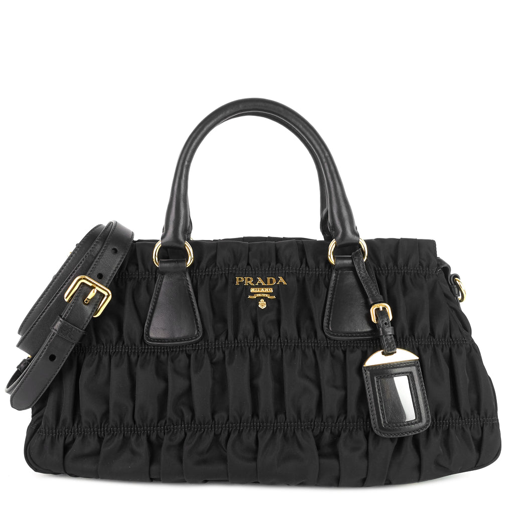 Prada ruched clearance nylon bag