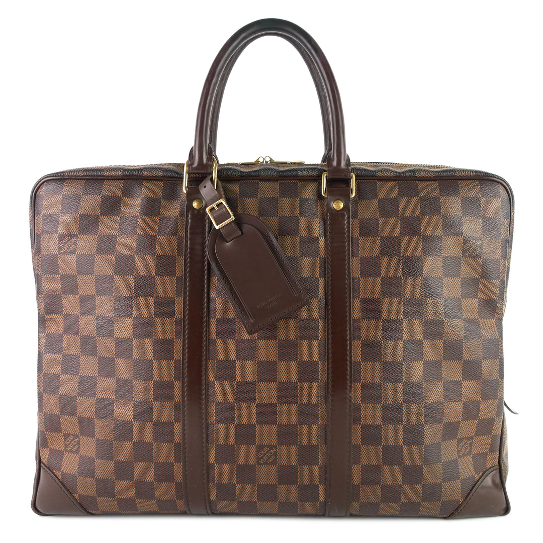Louis Vuitton, Bags, Louis Vuitton Louis Vuitton Dorian Briefcase  Business Bag Taurillon Leather A