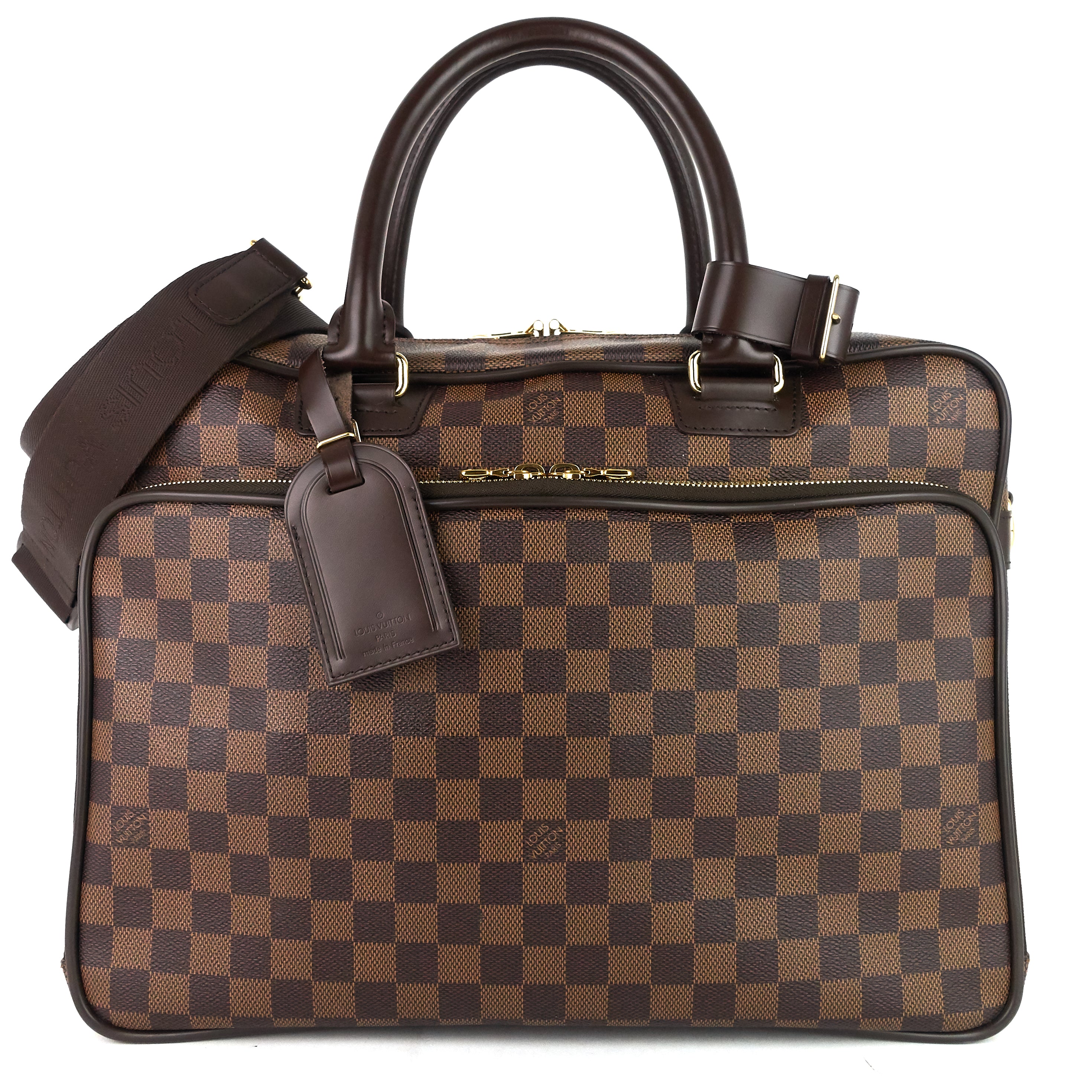 Icare Damier Ebene Canvas Computer Bag Poshbag Boutique