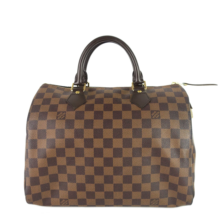 speedy 30 damier ebene canvas bag