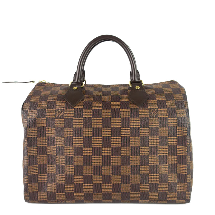 speedy 30 damier ebene canvas bag