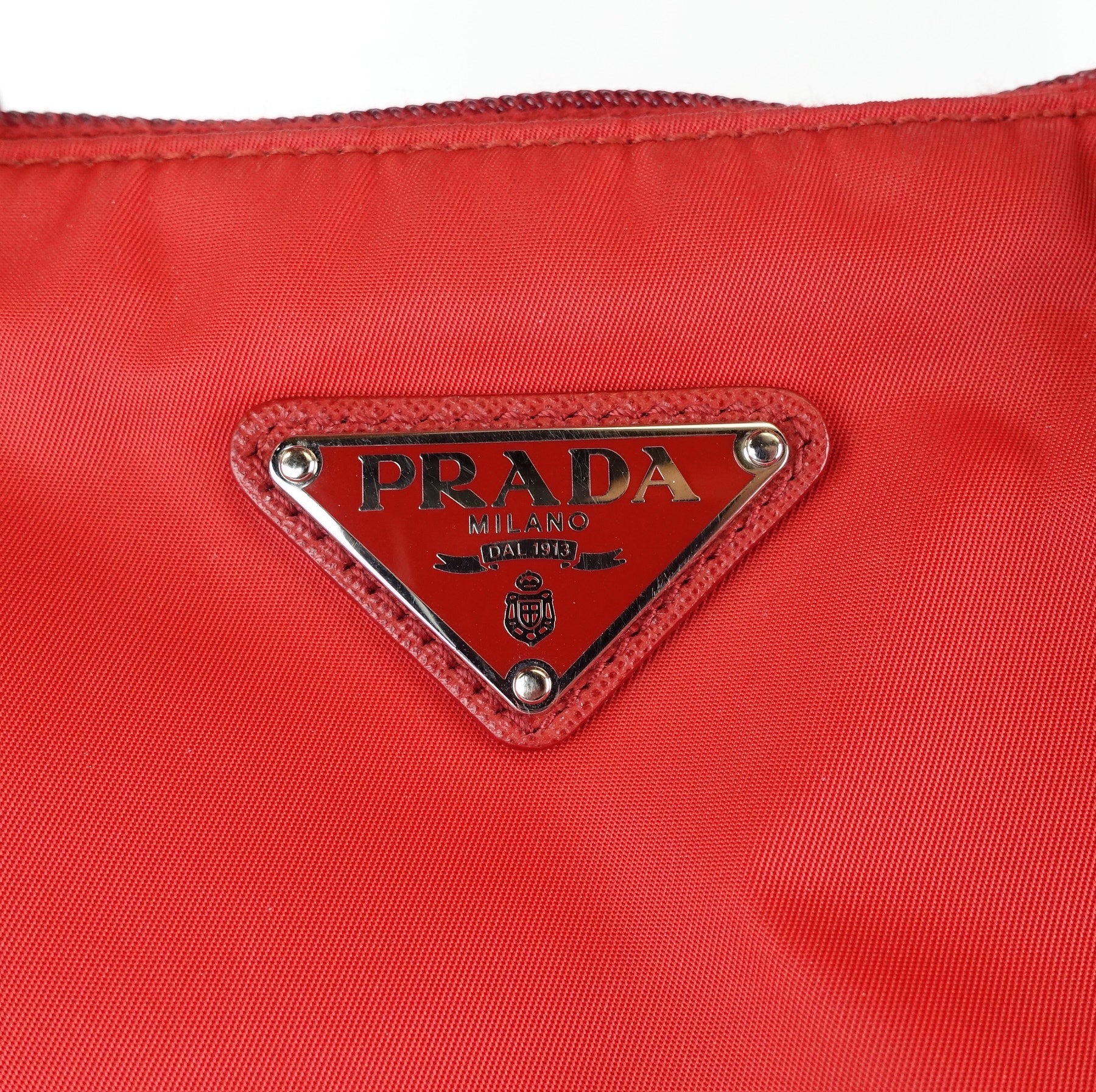 Prada nylon 2025 bag orange