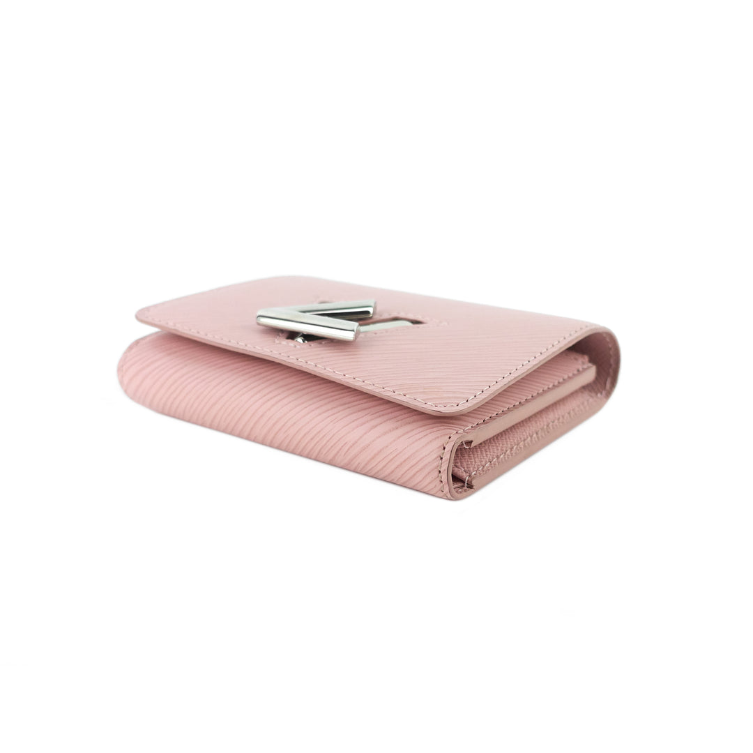 Louis Vuitton Pink Epi Twist Compact Wallet Brown Leather Cloth ref.339568  - Joli Closet