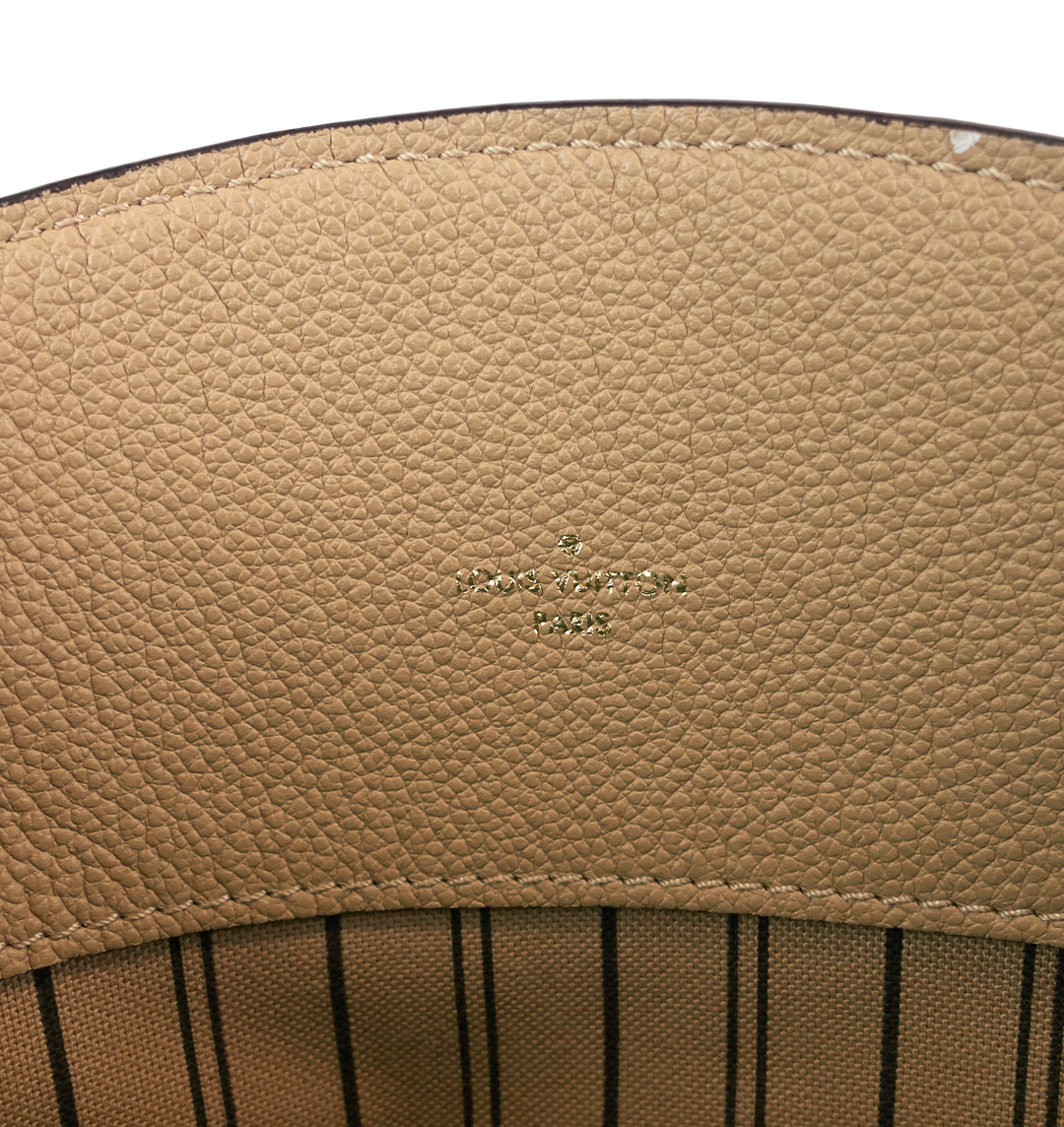 Louis Vuitton Womens Bagatelle Hobo Bag Cream Leather ref.1005777