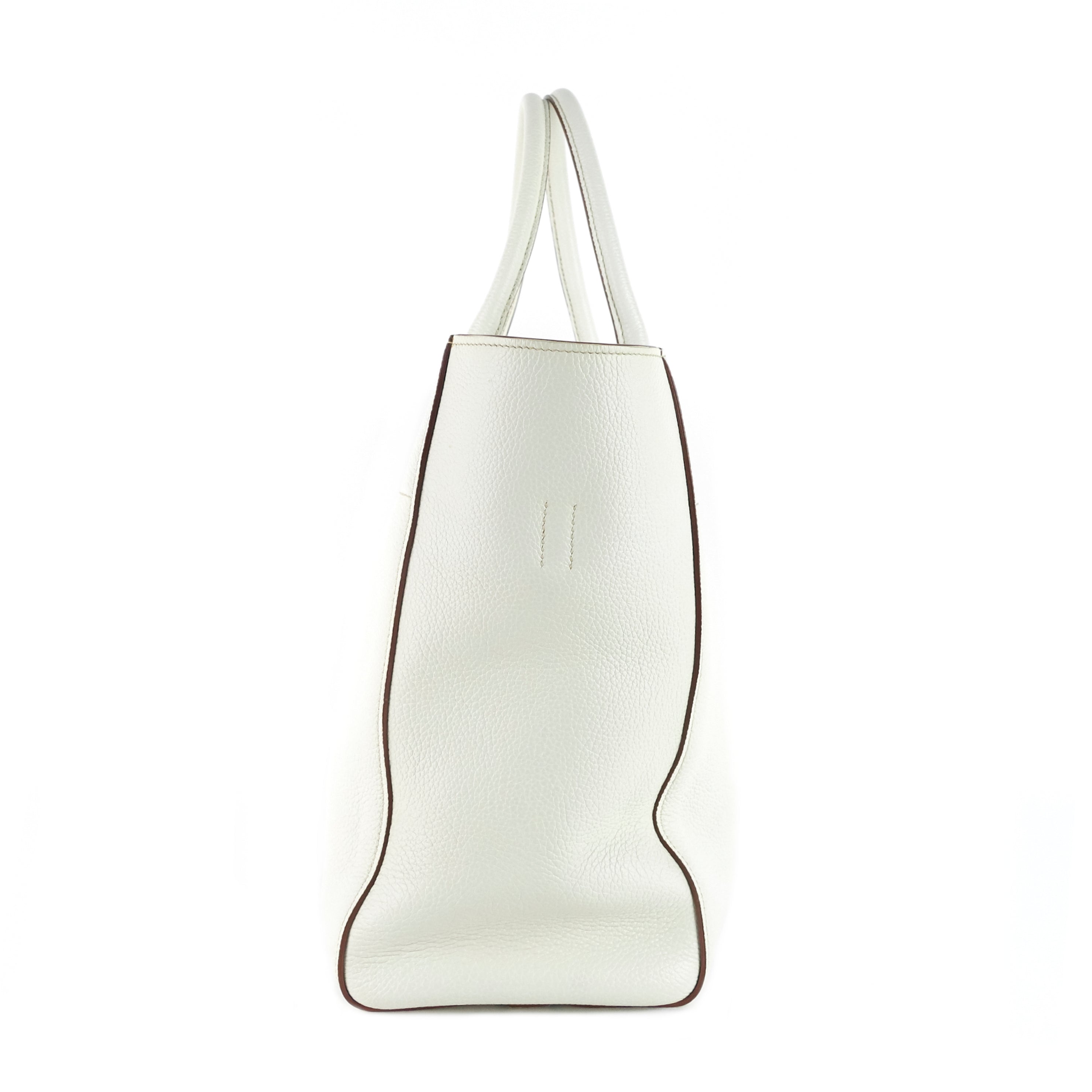 Dual Strap Convertible Medium Vitello Daino Leather Tote Bag Poshbag Boutique