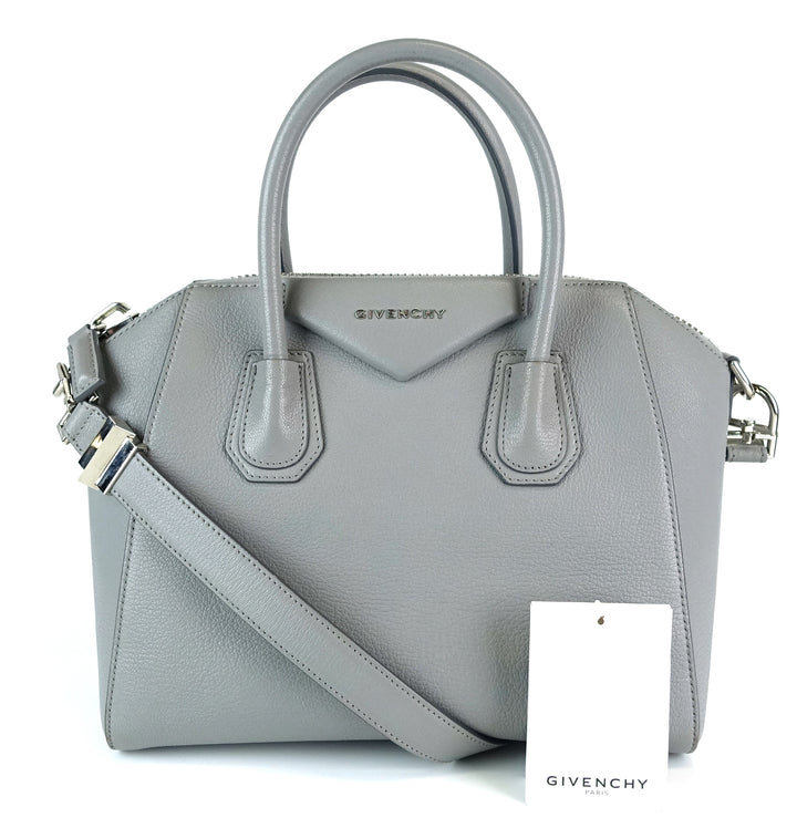 antigona pebbled goat leather small bag