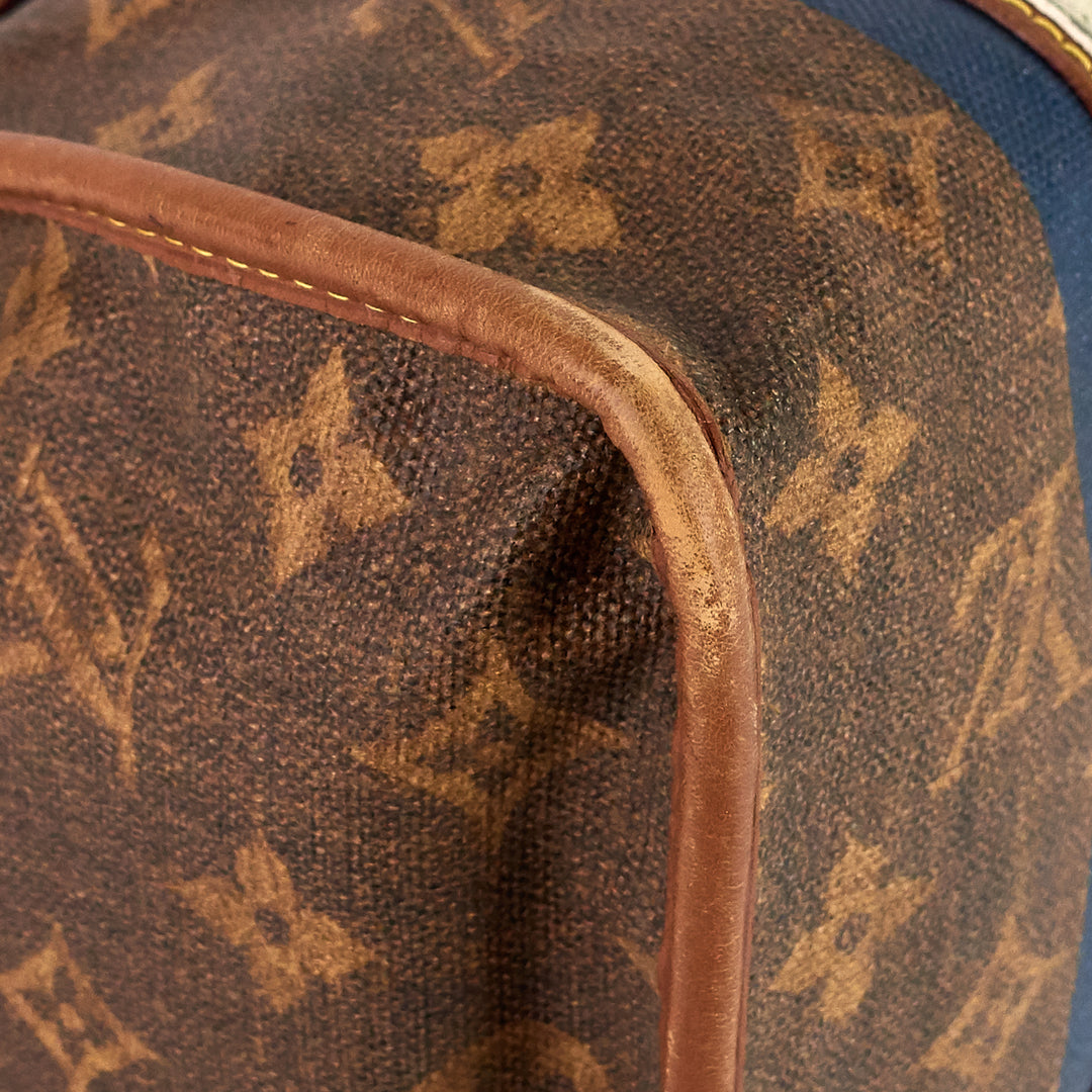 rayures tisse gm monogram canvas bag