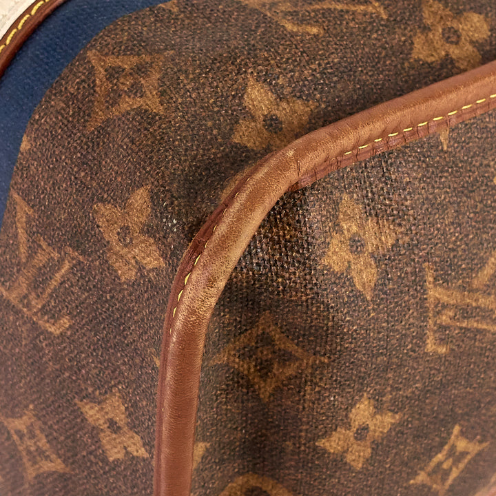 rayures tisse gm monogram canvas bag