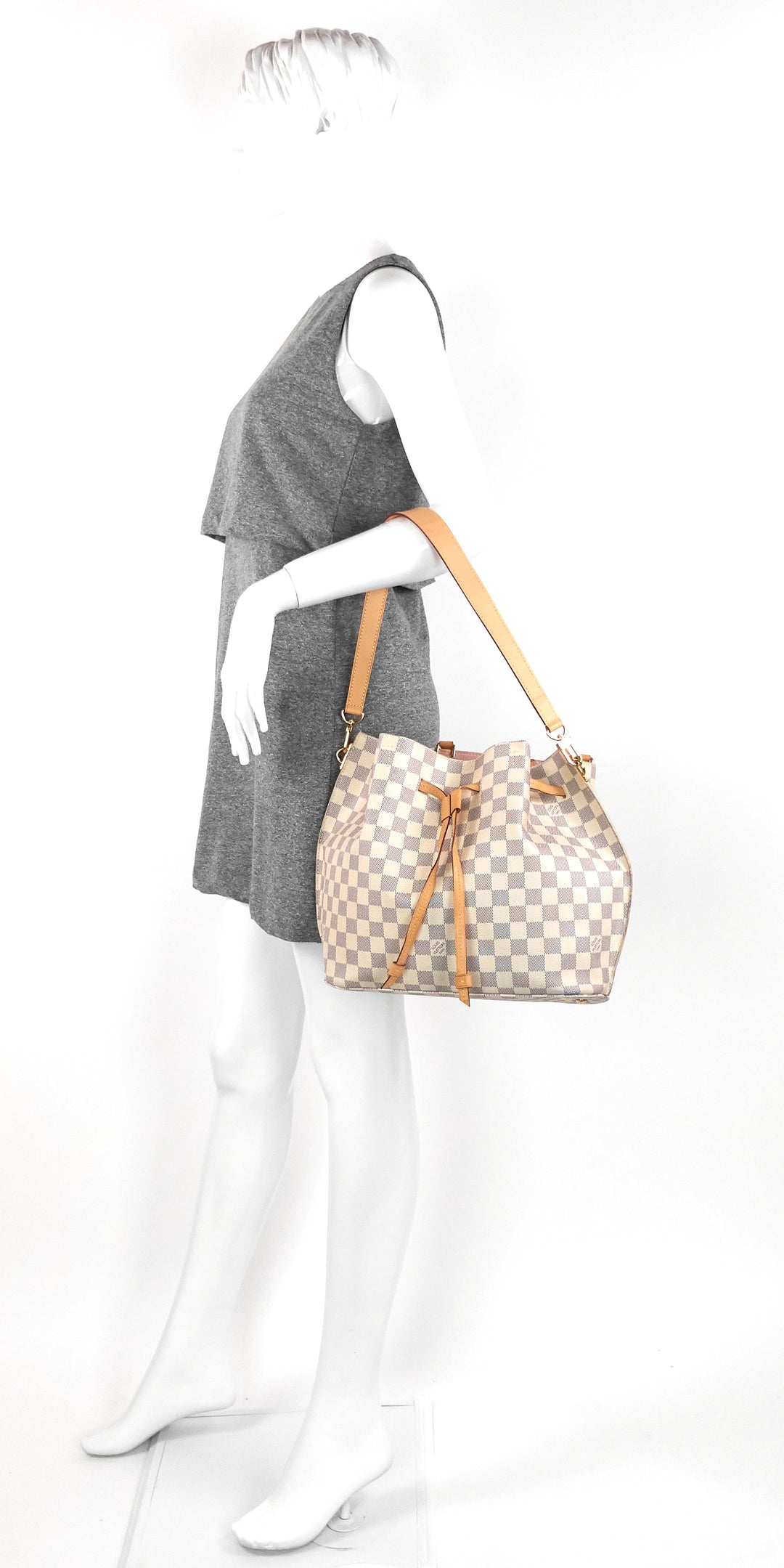 Louis Vuitton Girolata Shoulder Bag in Damier Azur Canvas