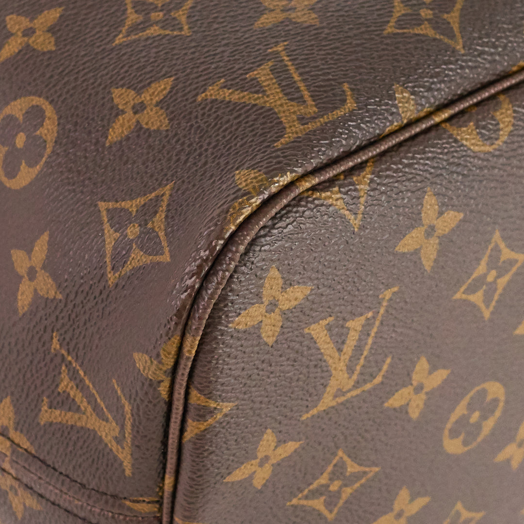 neverfull mm monogram canvas tote bag